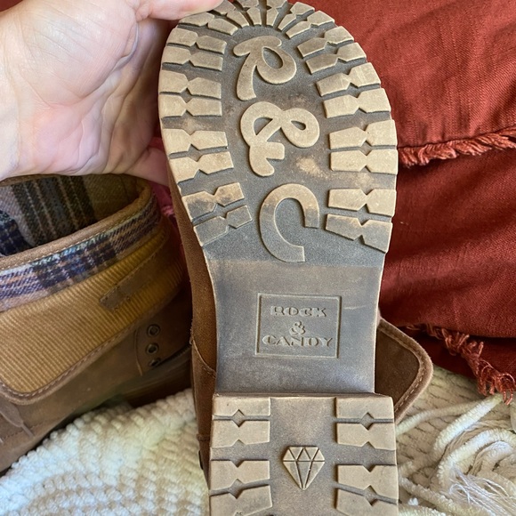 Rock & Candy Brown Heeled Boots - Picture 4 of 6